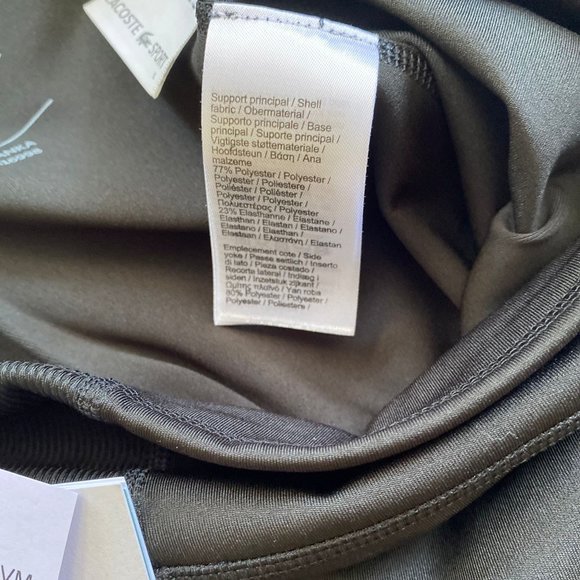 NWT Lacoste Women's SPORT Bike Shorts Color Black Size S, M, L - Picture 9 of 10